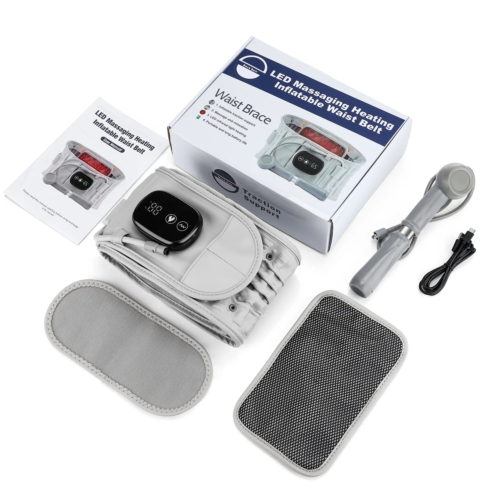 RevCore™ 4-in-1 Lumbar Decompression Belt (STEEL)