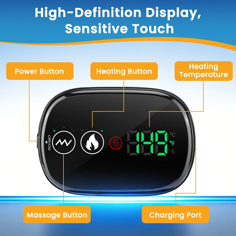Cordless Inflatable Waist Belt with Heating Vibration Low Back Lumbar Support Belt Spinal Air Tration Belt Waist Support Brace