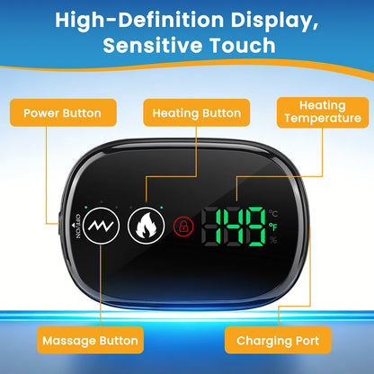 Cordless Inflatable Waist Belt with Heating Vibration Low Back Lumbar Support Belt Spinal Air Tration Belt Waist Support Brace